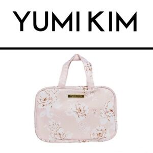 Yumi Kim Cream Cosmetic Bag with Floral Design